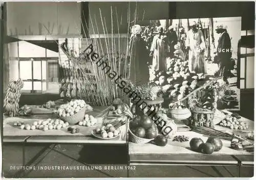Berlin - Deutsche Industrie-Ausstellung 1962 - Früchte - Foto-Ansichtskarte