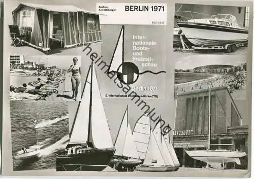 Berlin - Internationale Boots- und Freizeitschau 1971 - Foto-Ansichtskarte