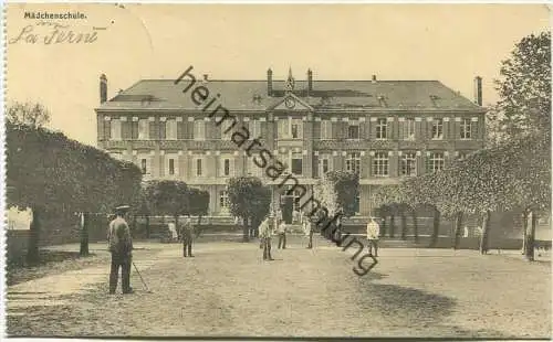 La Fere - Mädchenschule - Verlag Georg Stilke Brüssel - Feldpost gel. 1915