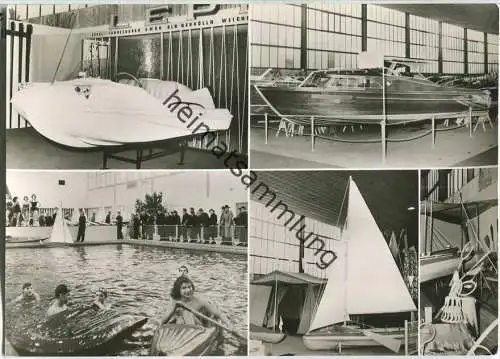 Berlin - Wassersport und Wochenende 1958 - Foto-Ansichtskarte