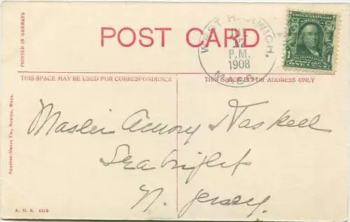 Harwichport - Wychmere Bay and Cottages - Publisher Souther-Mears Co. Boston gel. 1908