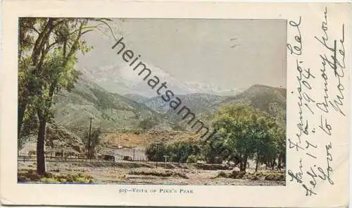 Colorado - Vista of Pike 's Peak gel. 1904