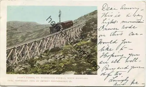 New Hampshire - White Mountains - Mt. Washington Cog Railway - Jacobs Ladder - Zahnradbahn - Copyright by Detroit Photog