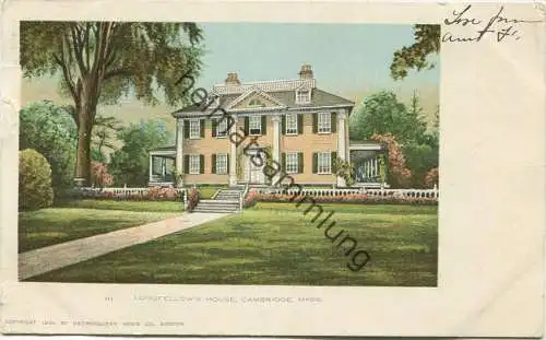 Cambridge - Long Fellow s House - Copyright 1904 Metropolitan News Co. Boston gel. 1904