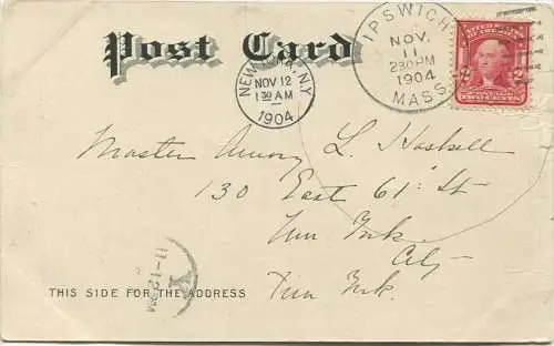 Cambridge - Long Fellow s House - Copyright 1904 Metropolitan News Co. Boston gel. 1904