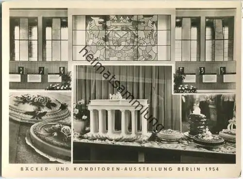 Berlin - Bäcker- und Konditoren-Ausstellung 1954 - Foto-Ansichtskarte
