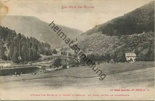 Les Cols des Vosges - L' Etang des Dames et la Gorge du Rudlin - au Fond le Col du Louschpach - Rückseite beschrieben