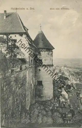 Heidenheim an der Brenz - Blick vom Schloss - Verlag Fritz Conrad Heidenheim  gel. 1919