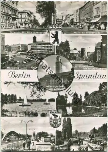 Berlin - Spandau - Pichelsdorferstraße - Schleuse - Foto-Ansichtskarte