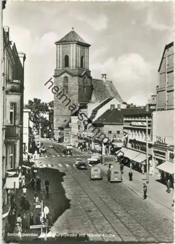 Berlin - Spandau - Carl-Schurz-Straße - Nikolai-Kirche - Foto-Ansichtskarte