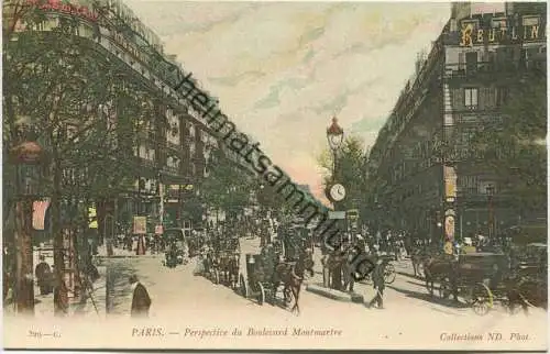 Paris - Perspective du Boulevard Montmartre