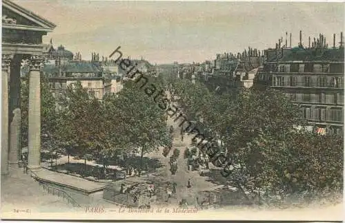 Paris - Le Boulevard de la Madeleine