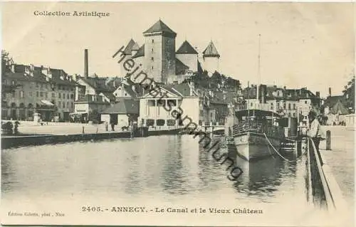 Annecy - Le Canal et le Vieux Chateau - Edition Giletta phot. Nice