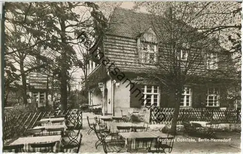 Berlin - Hermsdorf - Forsthaus Dohnlake - Besitzer Clara Riemann - Foto-Ansichtskarte