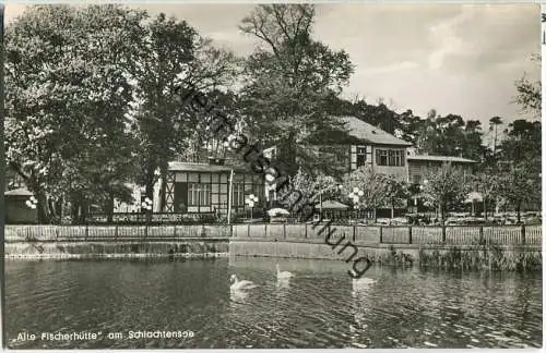 Berlin - Schlachtensee - Alte Fischerhütte - Besitzer Otto Pothmann - Foto-Ansichtskarte