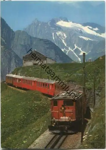 Furka-Oberalpbahn - Glacier-Express - Fleckistock - Salbitschijn - Rohrspitz - Verlag Photoglob AG Zürich