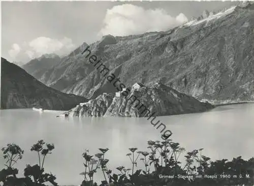 Grimsel - Stausee mit Hospiz - Foto-AK Großformat - Verlag Bazar Grimsel Hospiz