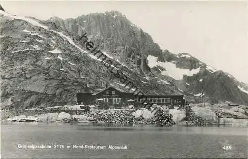 Grimselpasshöhe - Hotel-Restaurant Alpenrösli - Foto-AK - Edition Photo O. Süssli-Jenny Thalwil-Zürich