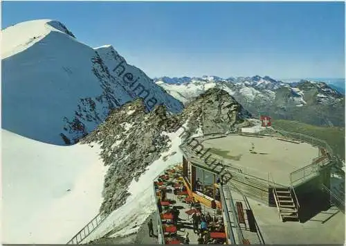 Piz Corvatsch - Bergrestaurant - Blick zum Gipfel - AK Grossformat - Verlag Photoglob-Wehrli AG Zürich