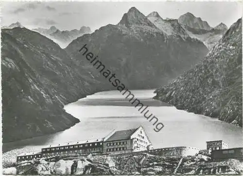 Grimsel Hospiz - Stausee und Finsteraarhorn - AK Grossformat - Verlag W. Jaggi Meggen