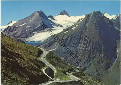Passo della Novena - Nufenenpass mit Blinnenhorn und Gries-Gletscher - AK Großformat - Verlag Borelli Airolo