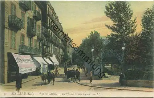 Aix-les-Bains - Rue du Casino - Entre du Grand Cercle