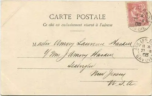 Aix-les-Bains - Grand Port - Debarcadere - Edition Giletta phot. Nice gel. 1903