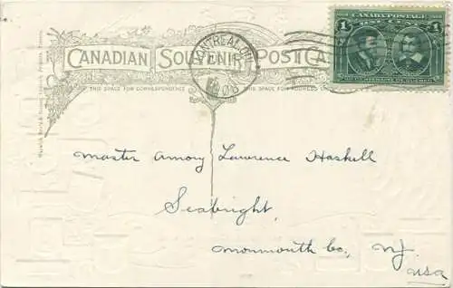Montreal - St. James Cathedral - Prägedruck - Edition Warwick Bro' s & Rutter Toronto gel. 1908