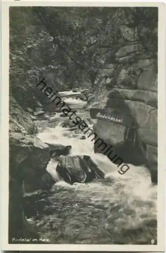 Bodetal im Harz - Foto-Ansichtskarte - Verlag Franz Lohse Thale