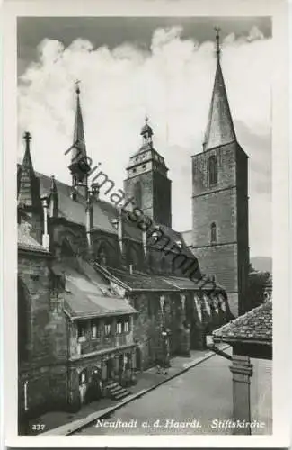 Neustadt - a. d. Haardt - Stiftskirche - Foto-AK - Verlag Emil Hartmann Mannheim