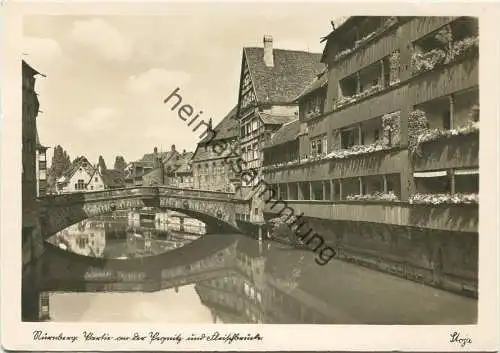 Nürnberg - Pegnitz - Fleischbrücke - Foto-AK-Grossformat - Verlag Stoja-Veri Nürnberg