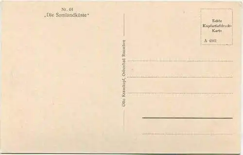 Ostseebad Gross Dirschkeim - Am Galgenberg - Samlandküste - Verlag Fritz Krauskopf Ostseebad Rauschen