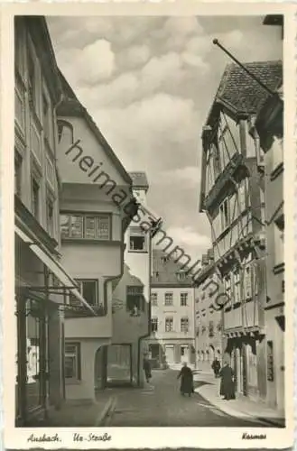 Ansbach - Uz-Strasse - Foto-AK 30er Jahre - Verlag Franckh Stuttgart