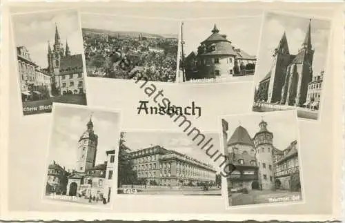 Ansbach - Herrieder Tor - Behringer Hof - Foto-AK 30er Jahre - Verlag Franckh Stuttgart