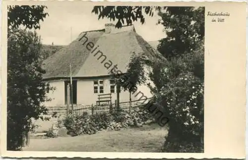 Vitt auf Rügen - Fischerhaus - Foto-AK - Rügenbilder von Ludwig Winter - Feldpost gel. 1939