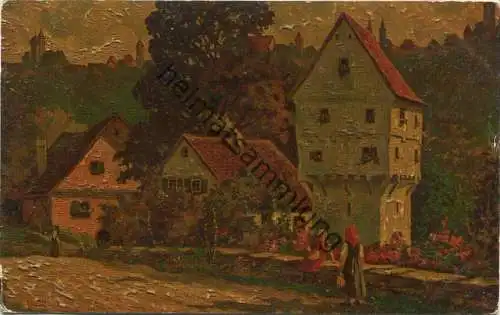 Rothenburg ob der Tauber - Topplerschlösschen - Degi-Gemälde