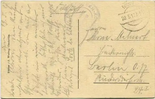 Charleville - Vue prise du Plateau de Berthaucourt - Feldpost - Editeur J. Winling Charleville gel. 1917