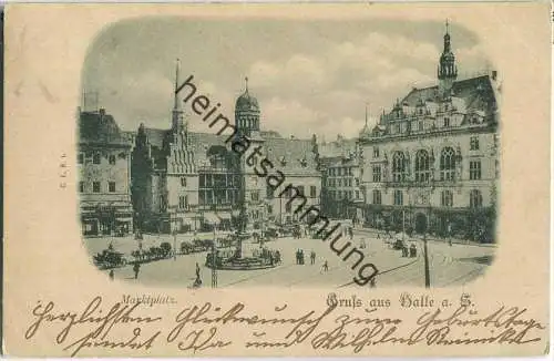 Halle (Saale) - Marktplatz - Verlag C. R. F. I.