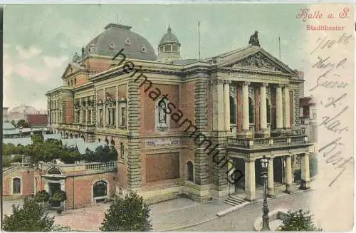 Halle (Saale) - Stadttheater - Verlag H. Leistenschneider Halle