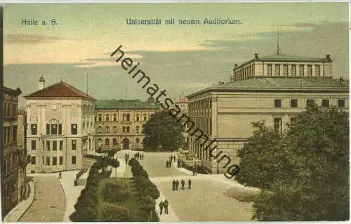 Halle (Saale) - Universität mit neuem Auditorium - Verlag Hans Luckow Halle