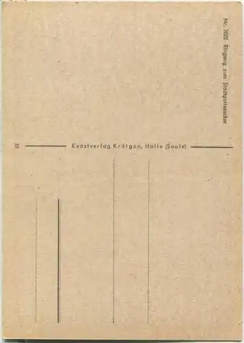 Halle (Saale) - Eingang zum Stadtgottesacker - Verlag Krütgen Halle