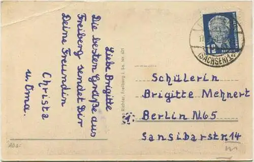 Freiberg - Parkanlagen - Verlag Bruno Richter Freiberg gel. 1951