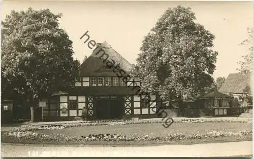 Berlin-Dahlem - U-Bahnhof Dahlem-Dorf - Foto-AK 50er Jahre