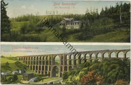 Bad Rosenthal bei Netzschkau Besitzer Herbert Trommer - Göltzschtalbrücke - Verlag Löffler & Co Greiz