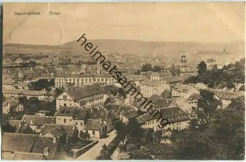 Saarbrücken - Gesamtansicht - Verlag E. Hartmann Strassburg
