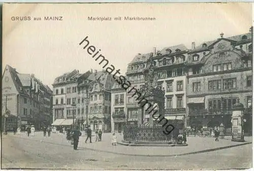 Mainz - Marktplatz - Brunnen - Verlag Kaspar Suder Mainz