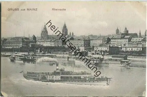 Mainz - Rheinseite - Fahrgastschiff - Verlag Kaspar Suder Mainz