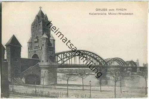 Mainz - Kaiserbrücke Mainz-Wiesbaden - Verlag Kaspar Suder Mainz