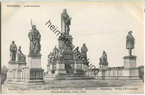 Worms - Lutherdenkmal - Verlag Carl Scheuermann Worms