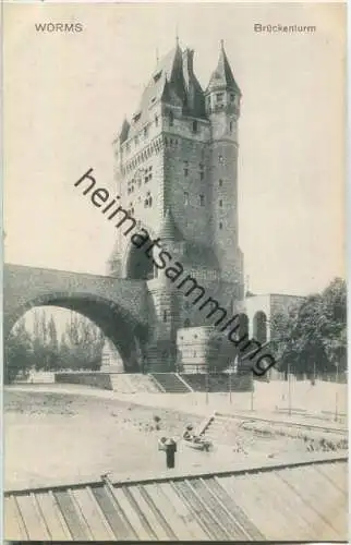 Worms - Brückenturm - Verlag Rheinische Kunstverlagsanstalt GmbH Wiesbaden 1906